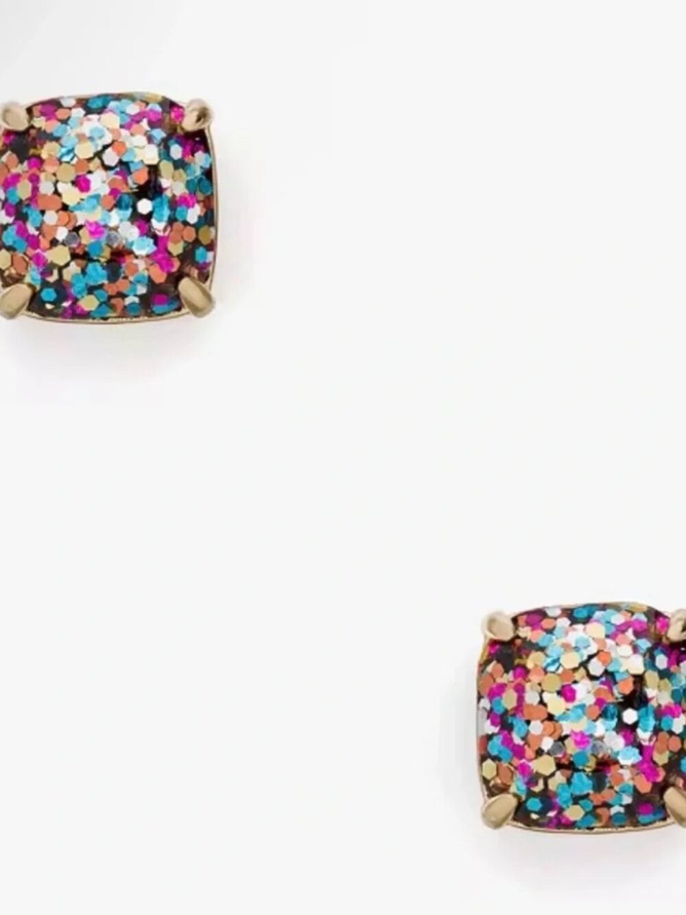NWT Kate Spade Multi Glitter Earrings